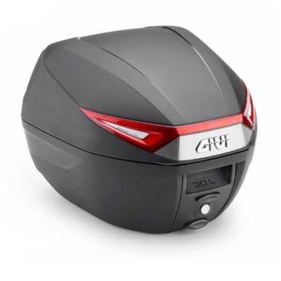 C30N Kufr GIVI (Monolock s vlastní plotnou), 30l, červené odrazky